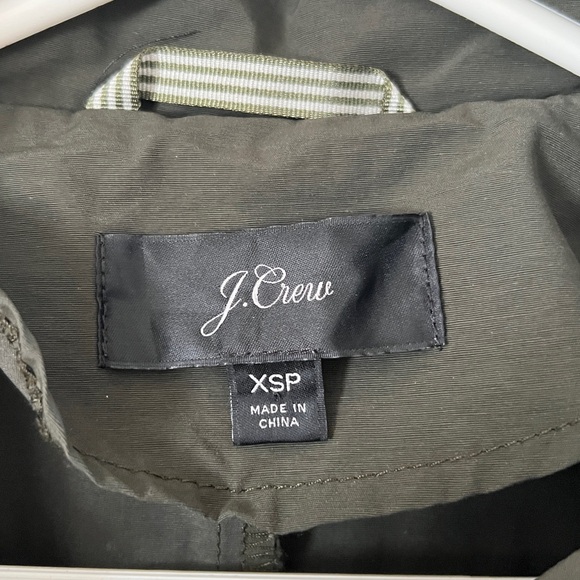 J. Crew Olive Hooded Spring Jacket - Picture 2 of 8